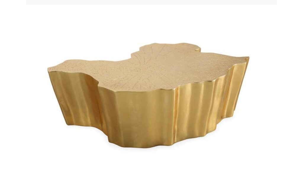 CT7125 Gold Trunk Coffee Table